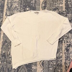 Athleta Cream Crew Neck Sweater